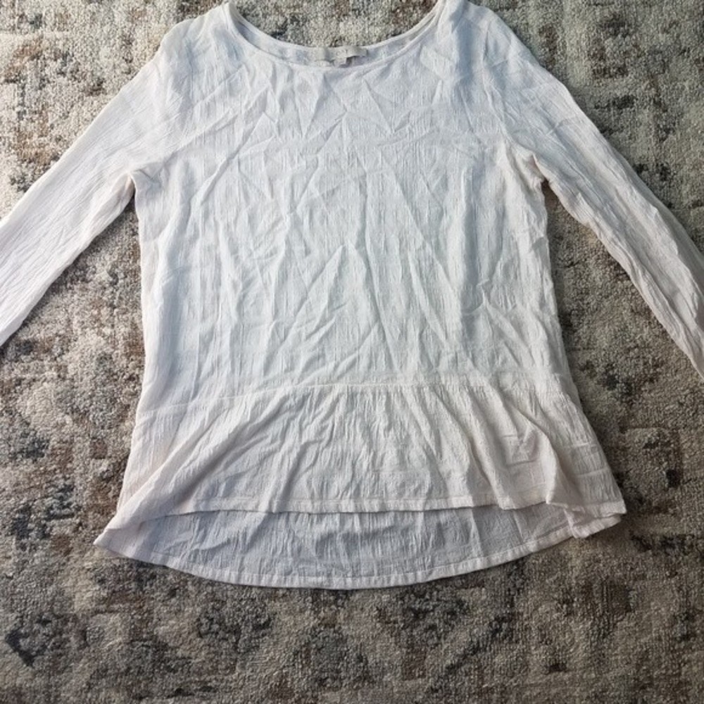 LOFT Long Sleev Blouse - Picture 3 of 6